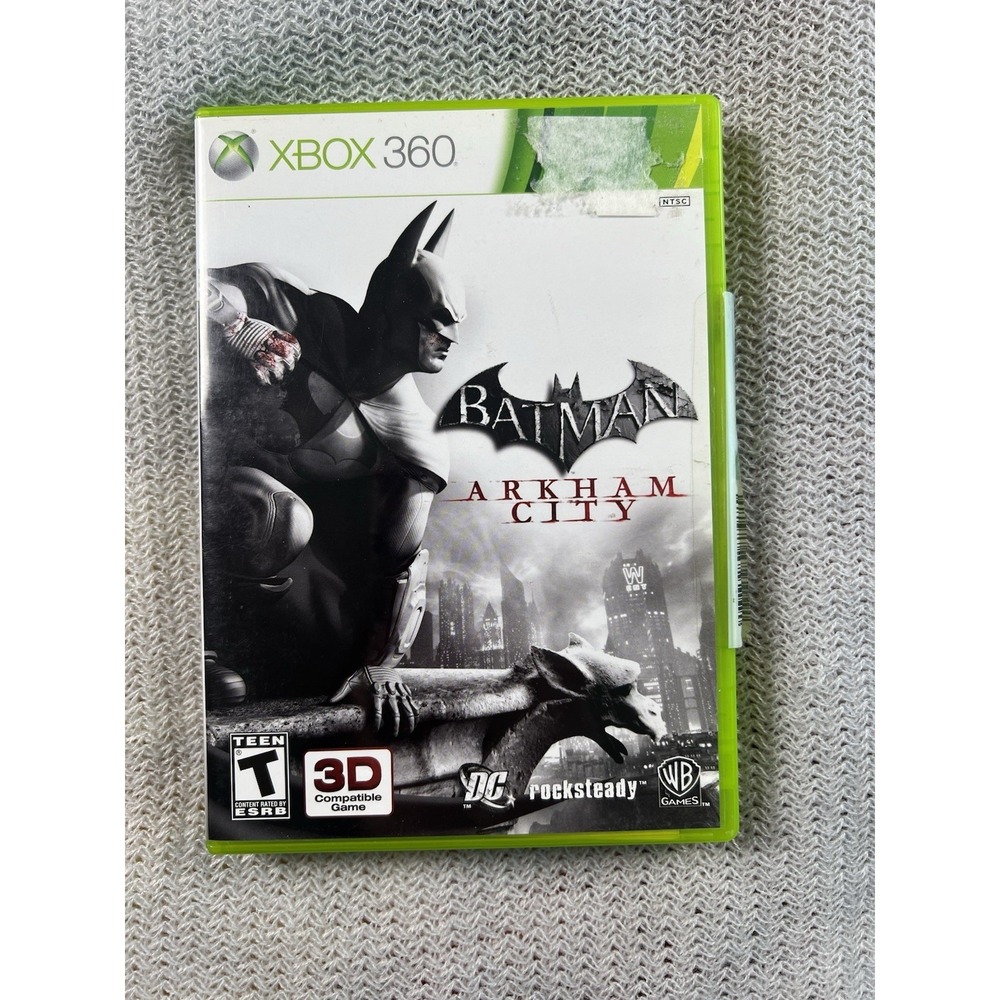 Warner Bros Batman Arkham City Xbox 360 Action Adventure Game W/ Manual